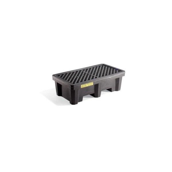 Pig PIG Economy 2-Drum Poly Spill Containment Pallet Without Drain 54.6" L x 29.9" W x 16.8" H PAK605-WOD - main